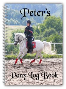 A5 PERSONALISED EQUINE HORSE & RIDER DRESSAGE COMPETITION LOGBOOK DIARY 50 PAGES 