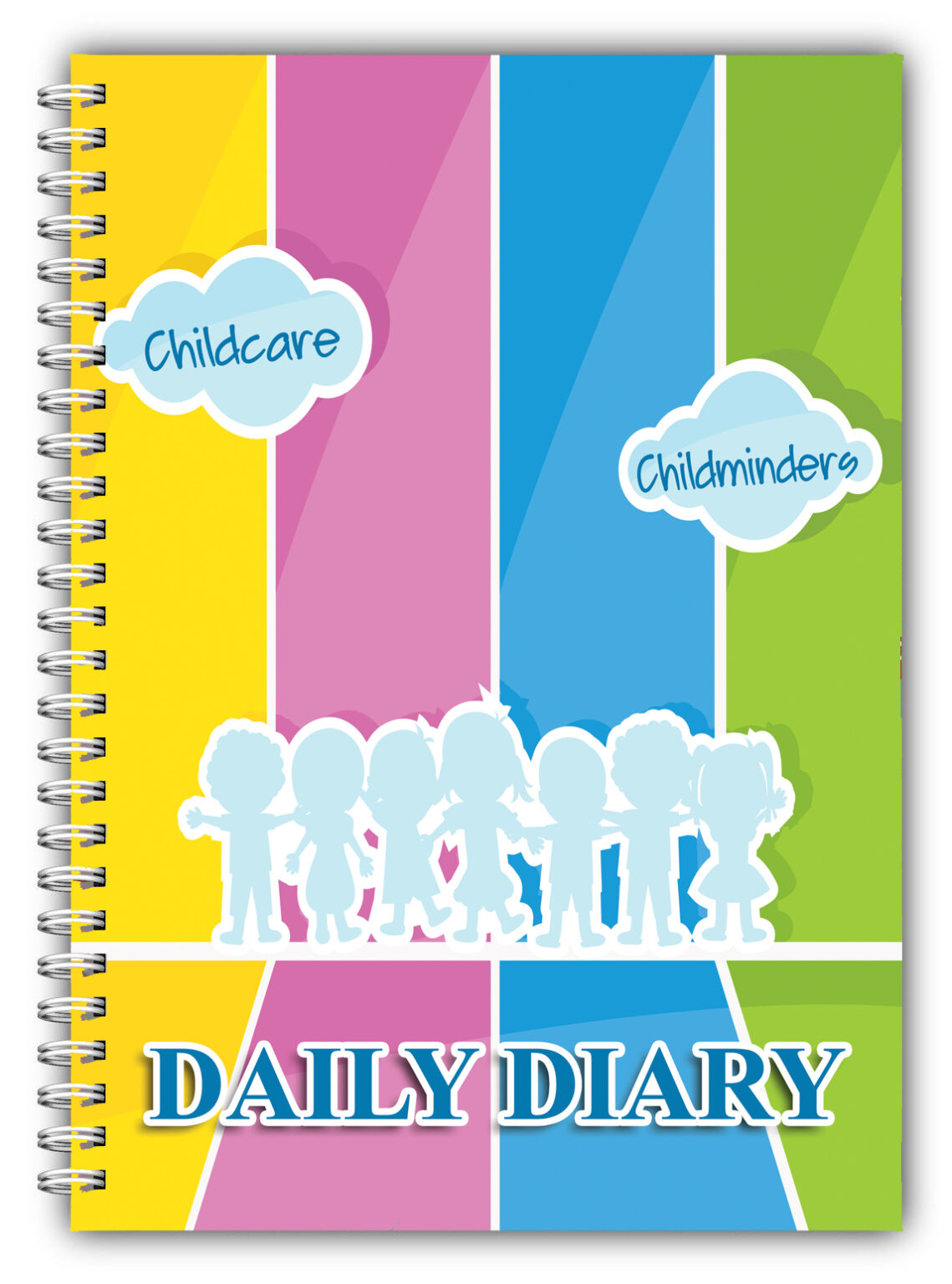 A5 Childcare Daily Diaries - Colourful - Bootiful Books