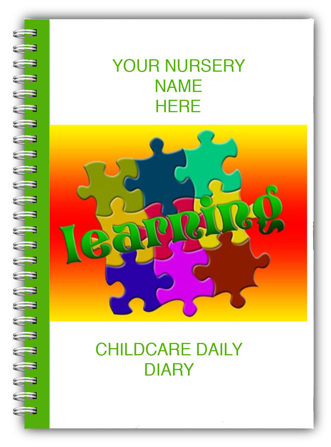 AN A5 DAIRY EYFS Child Care Daily Diary Kids Nursery - Bootiful Books