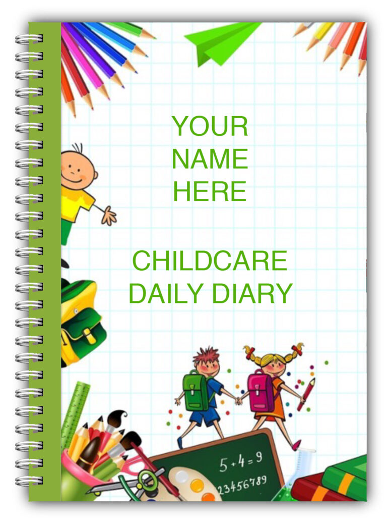 A5 Childcare Daily Diaries - Hand Prints - Bootiful Books